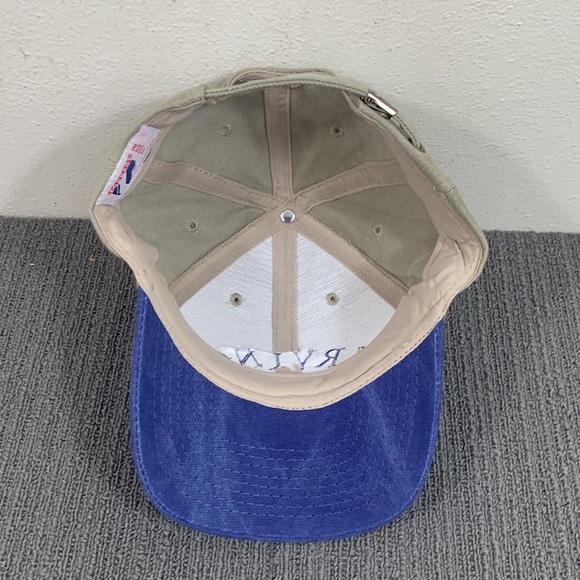 Irving Baseball Hat Mens OSFA Muted Green Blue Brim Strapback cap Toppers - Picture 10 of 13